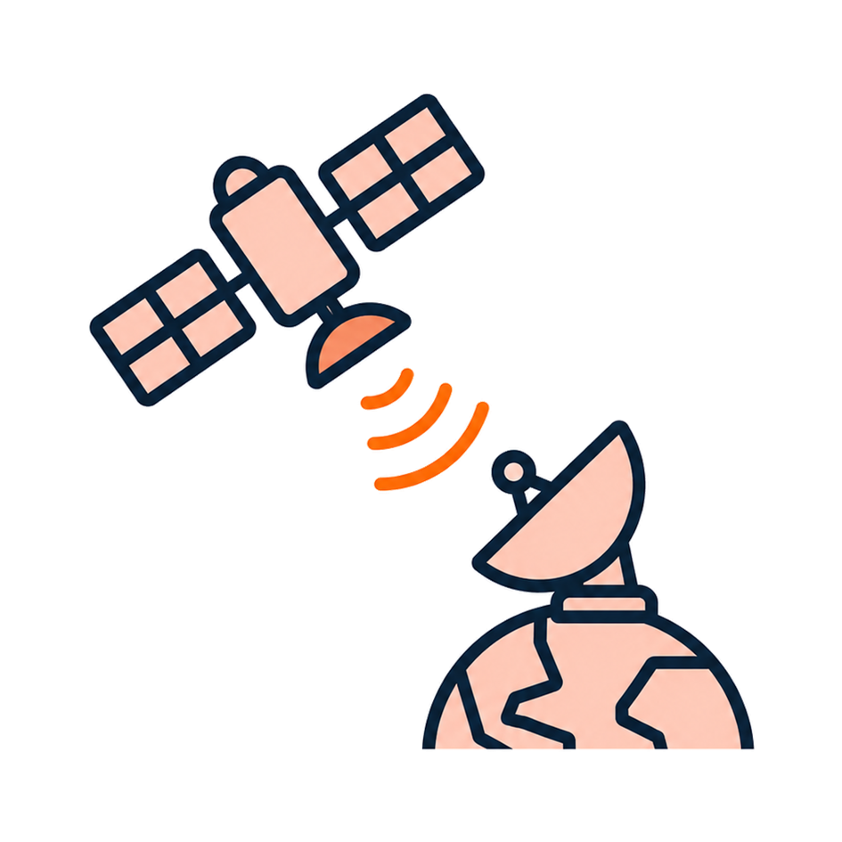 Satellite internet compatibility icon